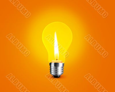 Candellight in bulb