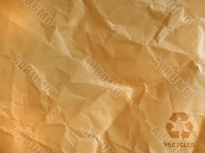 brown crumpled paper