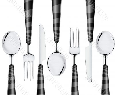 Fork spoon and knife