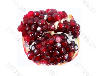 pomegranate isolated on white background
