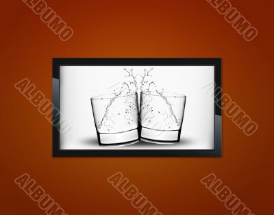 Black LCD tv