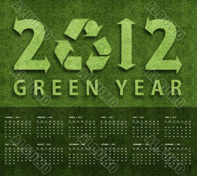 New year 2012 Calendar