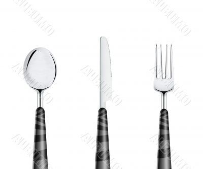 Fork spoon and knife