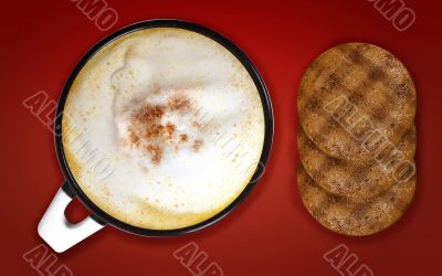 Cup of cappuccino 