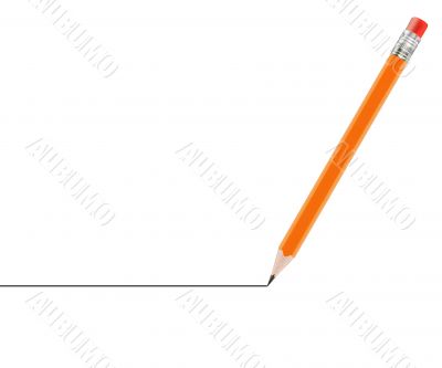 Sharpened Yellow pencil 