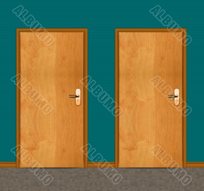 apartment wooden door