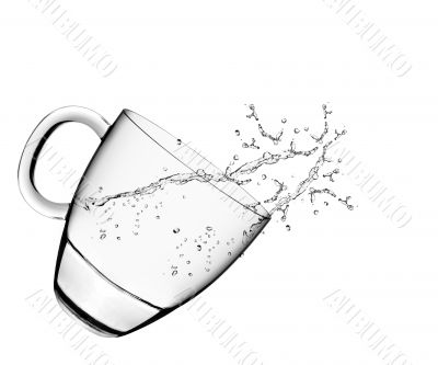 Glass with water 