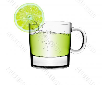 Glass of a lemon