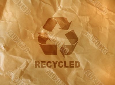 brown crumpled paper