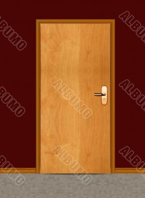 apartment wooden door