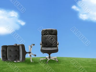 Two armchair outdoor