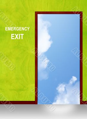 Exit door 