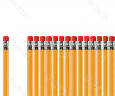 pencil out of row