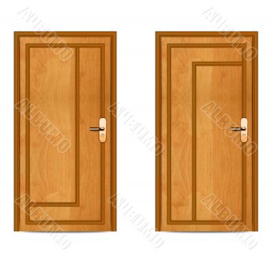 apartment wooden door
