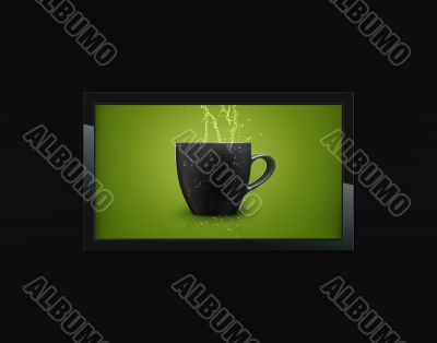 Black LCD tv