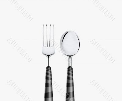 Fork spoon and knife