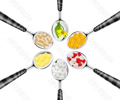 spoons of pills