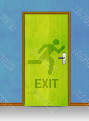 Exit door 