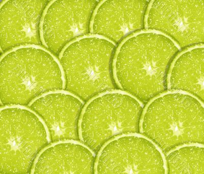Slice of fresh lime