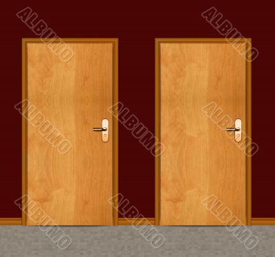 apartment wooden door
