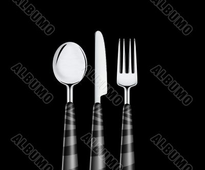 Fork spoon and knife
