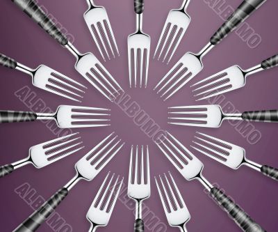 Set of forks