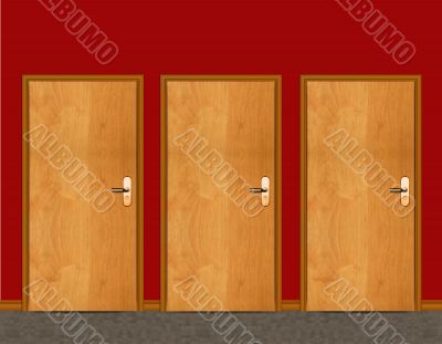 apartment wooden door