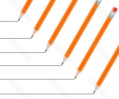 Sharpened Yellow pencil 