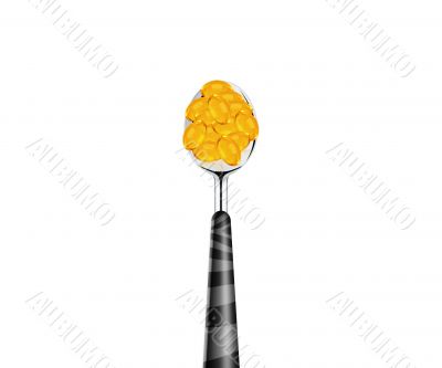spoon of pills