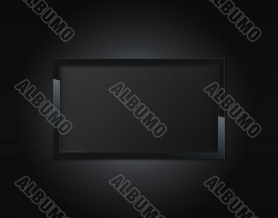 Black LCD tv