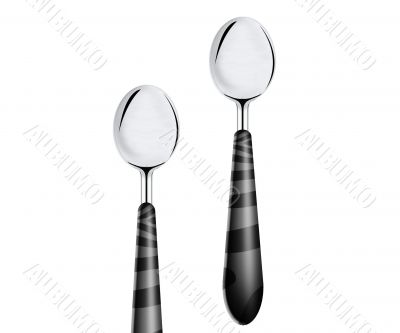 spoons with plastic hand