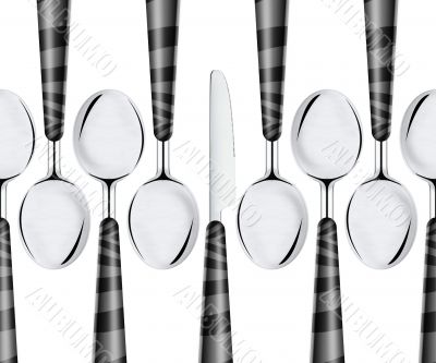 spoons and knife