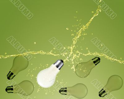 glowing Light bulb