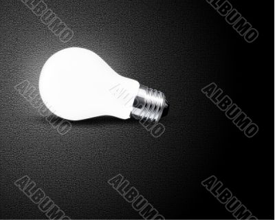 one glowing Light bulb