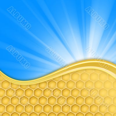 honeycomb and sky
