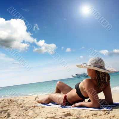 pretty woman in bikini