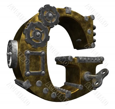 steampunk letter g