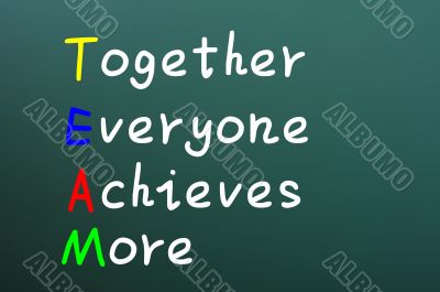 Team acronym for together everyone achieves more