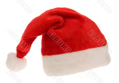 A red santa hat isolated