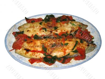 mackere with tomato sauce