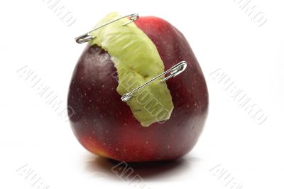apple on a white background