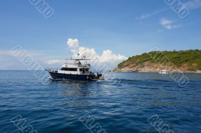 Fishing boat goes