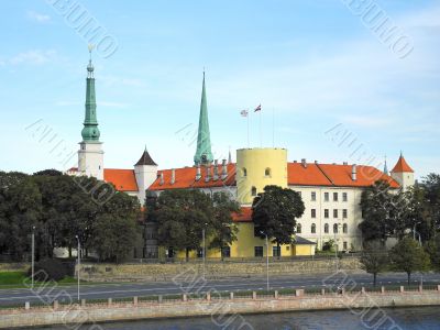 Riga Castle in Latvia 