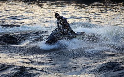 jet ski at high speed