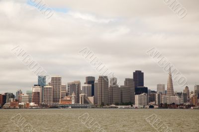 Downtown of San Francisco as seen from seeside