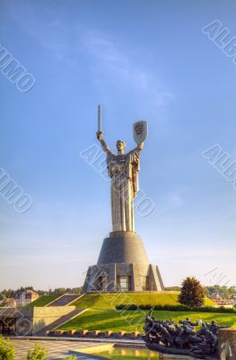 Mother Land monument in Kiev, Ukraine