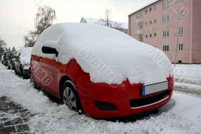 cars in the winter