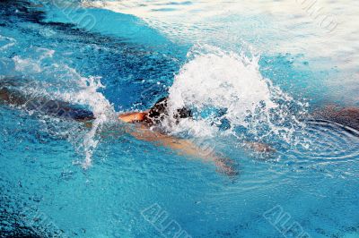 swimming butterfly