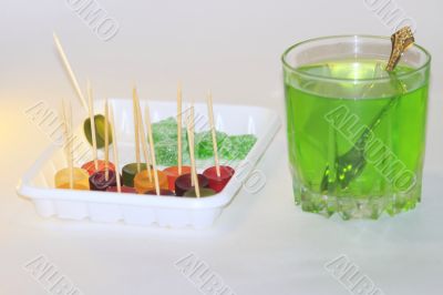 sweets, drinks  