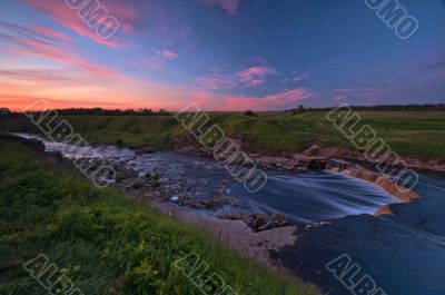 Tosna river riffle